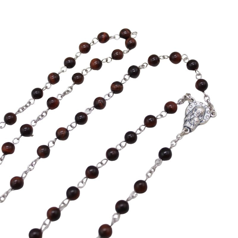 Red Tiger's Eye 6mm Stone Beads Rosary (Personalisation Available)
