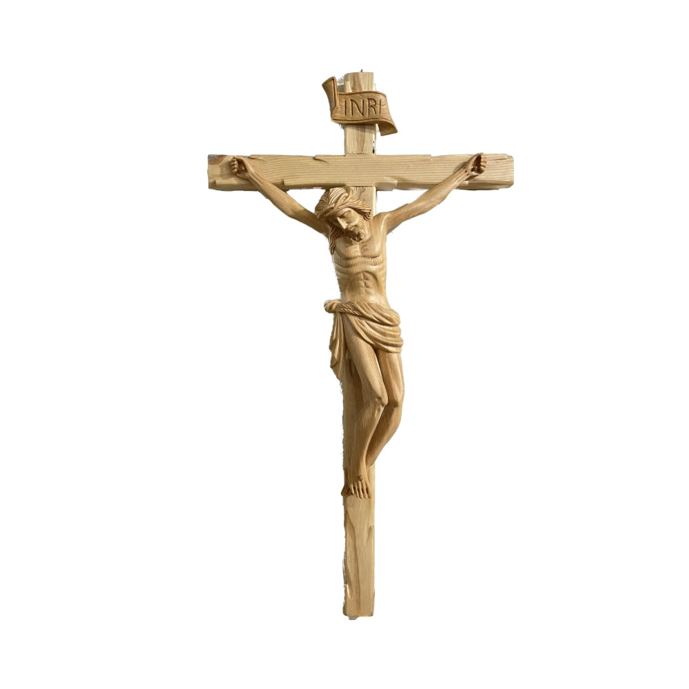 Wood Carved Wall cross -62.5CM