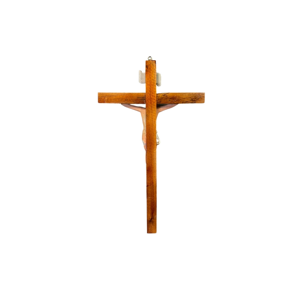 Wood Resin Wall Crucifix 47cm