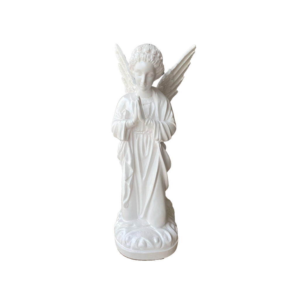 Polystone White Praying Angel - 40cm(white)