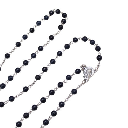 Sapphire Chalcedony 6mm Stone Beads Rosary (Personalisation Available)