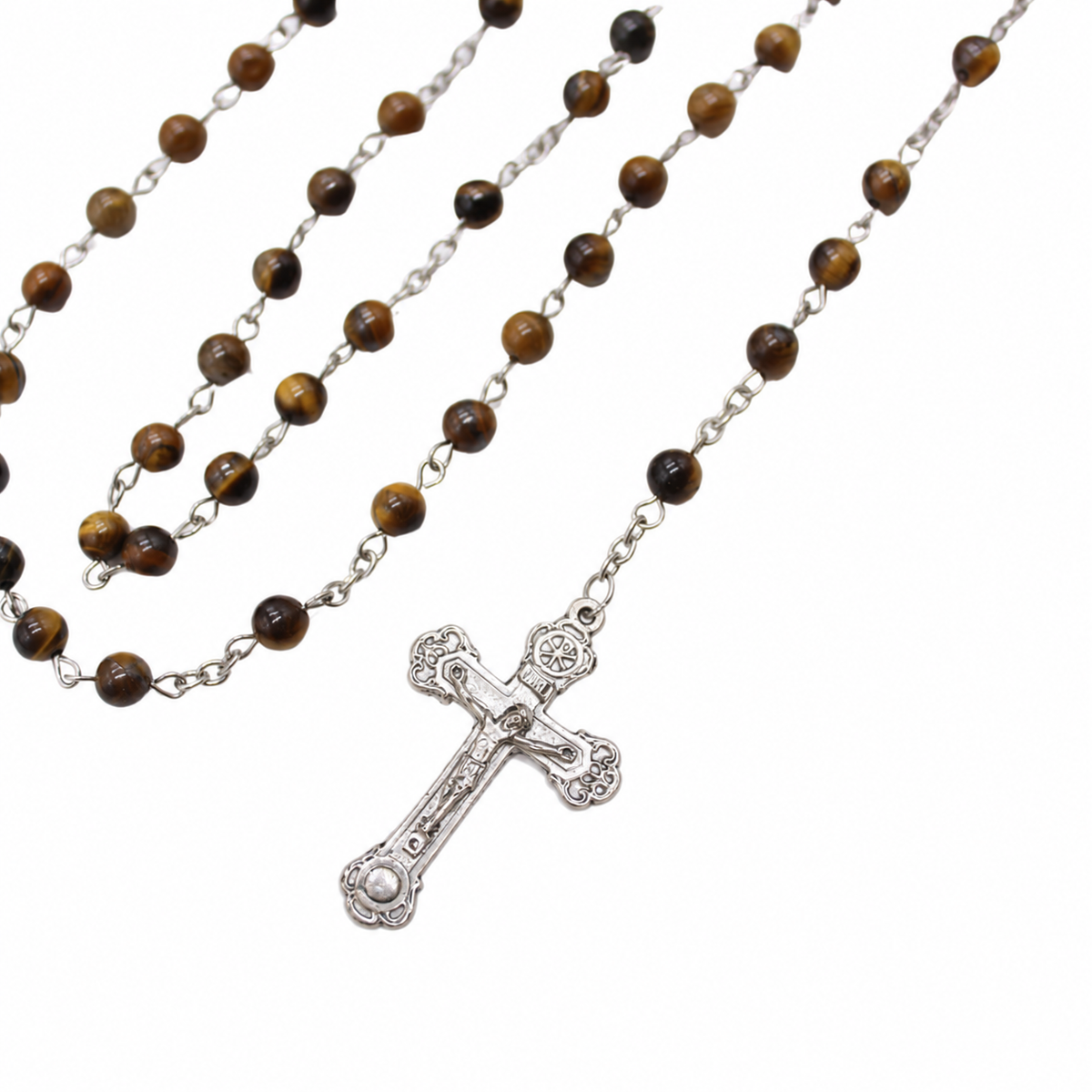 Tiger Eye 6mm Stone Beads Rosary (Personalisation Available)