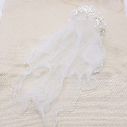 Flower hairband/Veil for Holy Communion/Confirmation