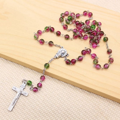 Watermelon Quartz 6mm Stone Beads Rosary (Personalisation Available)