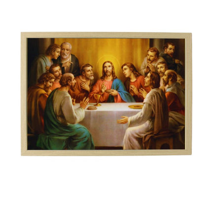 Wood Framed Picture - Last Supper A3