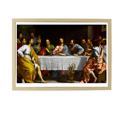 Wood Framed Picture - Last Supper A3