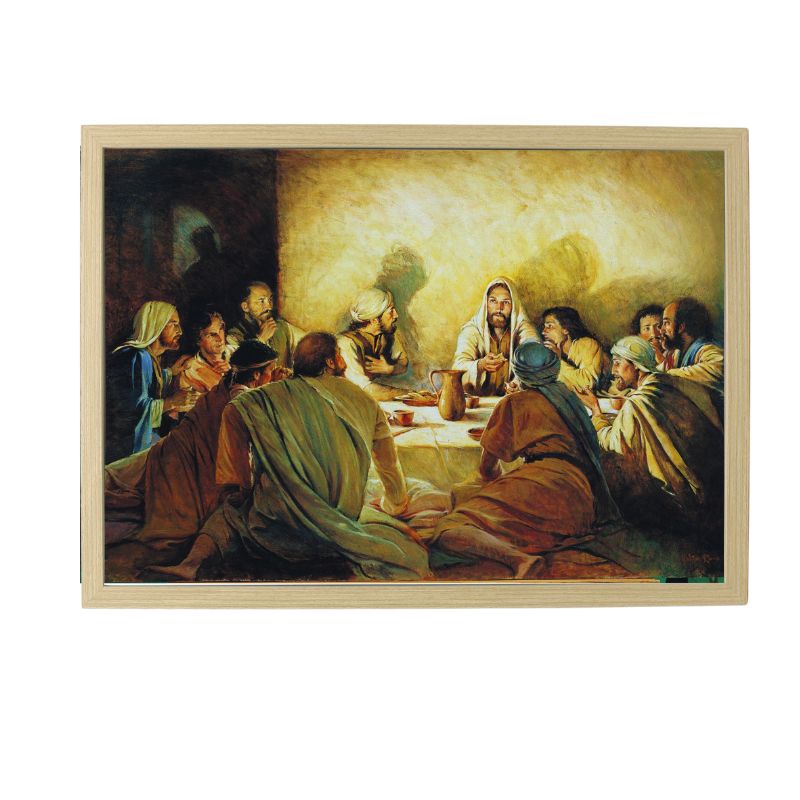 Wood Framed Picture - Last Supper A3
