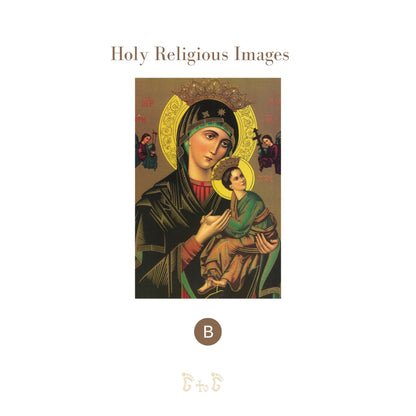 A4 Religious Images of Jesus, Mary, Divine Mercy