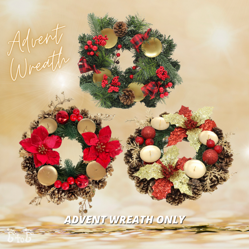 Christmas Advent Wreath - Wreath Only