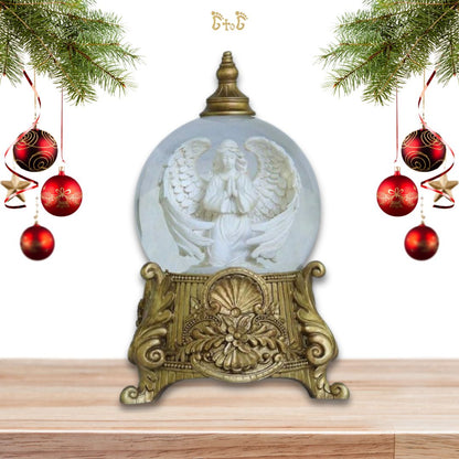 Guardian Angel Musical Light Snow Globe