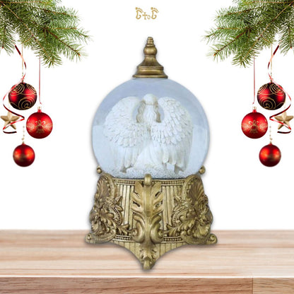 Guardian Angel Musical Light Snow Globe