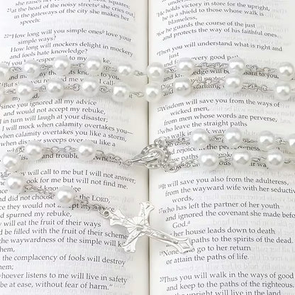 Faux Pearl Full Decade Rosary