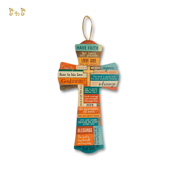 Wood Inspirational Cross (Multiple verses) – G to G Enterprise