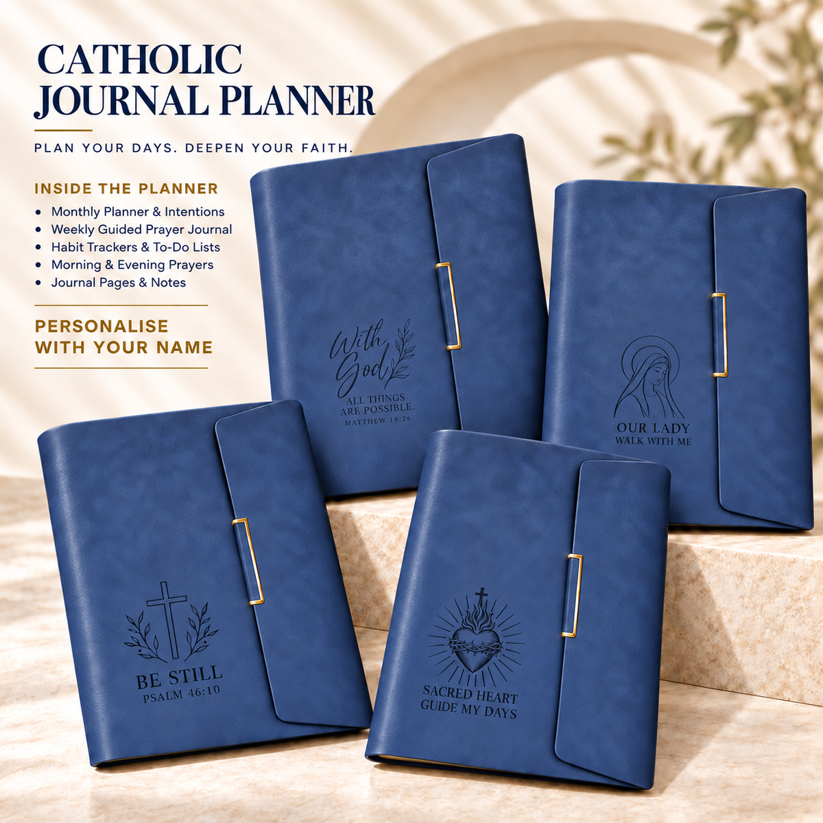 Catholic Journal Planner (Personalisation Available)