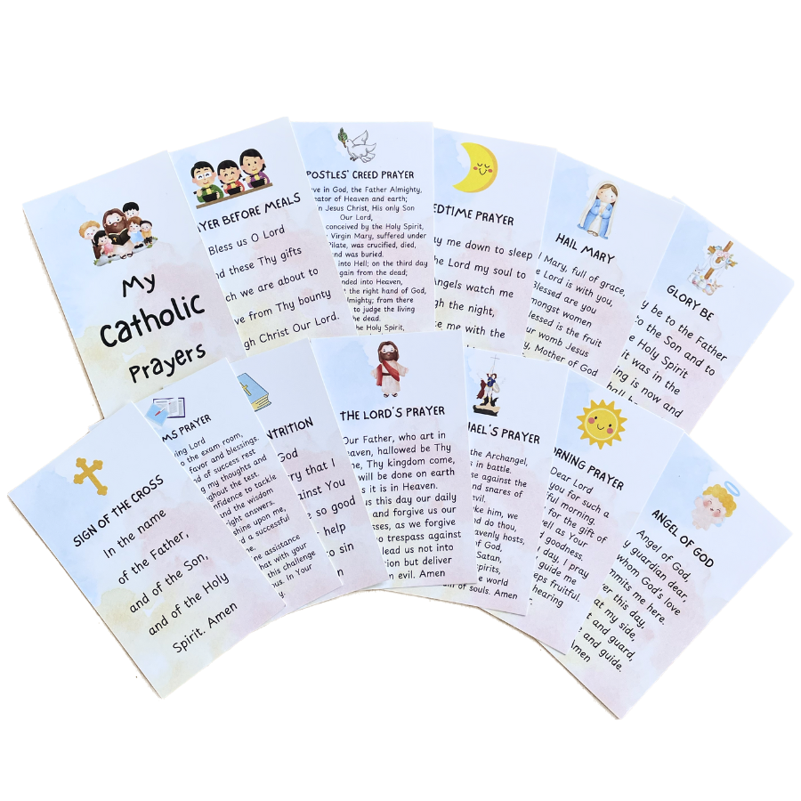 My Catholic Prayer Cards Tin Set (For Kids)
