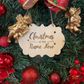 Christmas Door Wreath 20" with Wooden Plaque (Personalisation Available)