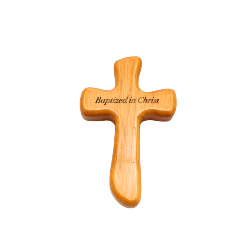 Wood Comfort Cross - 12cm (Personalisation Available)