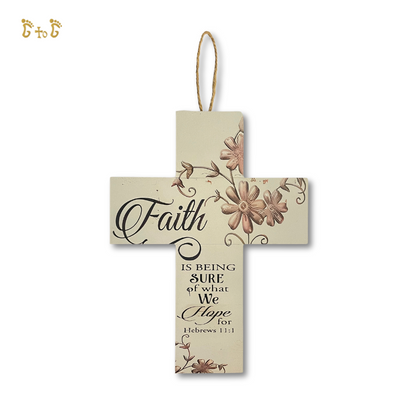 Wood Inspirational Cross - Faith