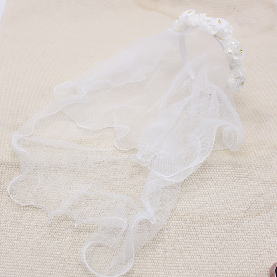 Flower hairband/Veil for Holy Communion/Confirmation