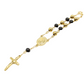 Stainless Steel One Decade Rosary - Blue/Gold , Red/Gold, Black/Gold