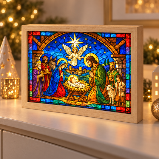 Holy Image Wall/Table Light Box - Nativity