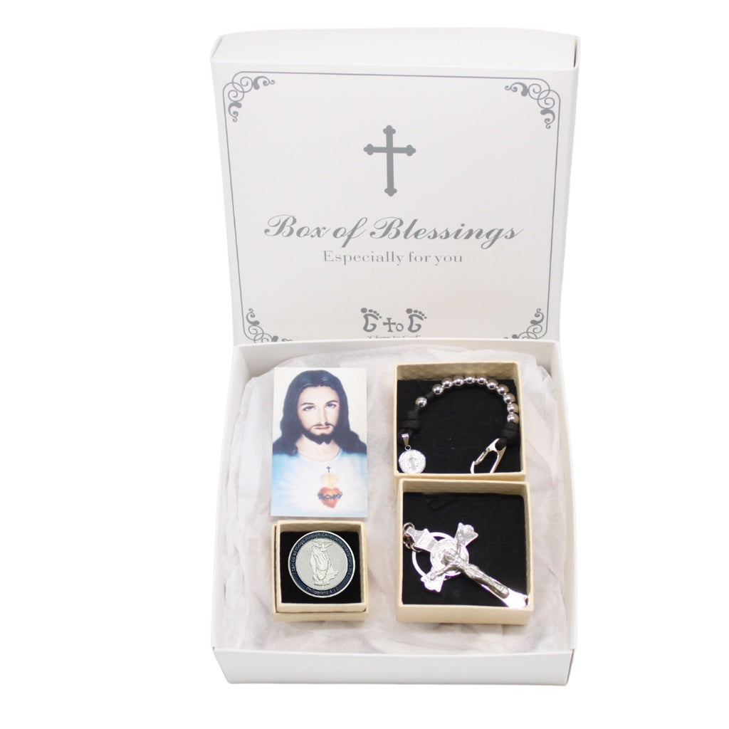 Box of Everyday Carry Gear for Catholics (Set 5)