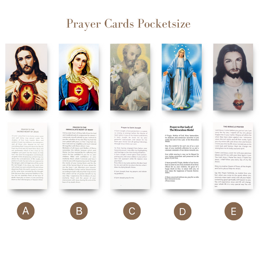 Prayer Cards, Pocketsize