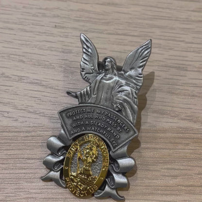 Guardian Angel & Saint Christopher Car Visor Clip