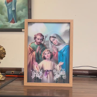 Holy Image Wall/Table Light Box - Holy Family
