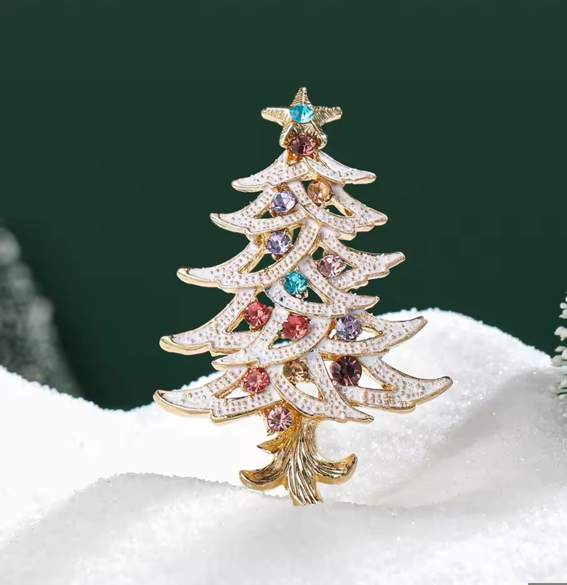 Christmas tree Brooch