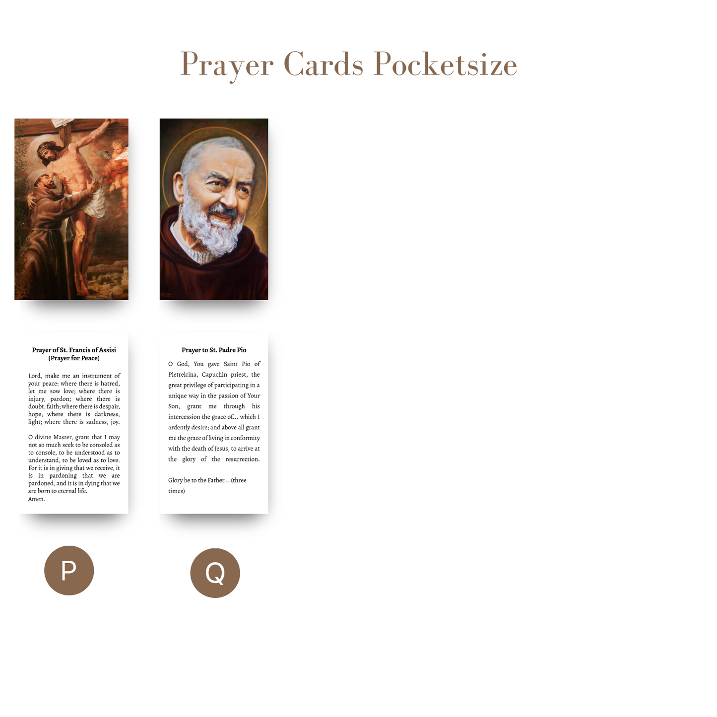 Prayer Cards, Pocketsize