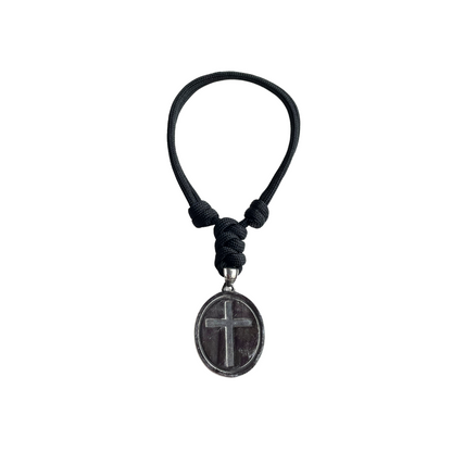 Stainless Steel St Christopher Paracord Car Charm
