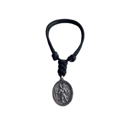 Stainless Steel St Christopher Paracord Car Charm