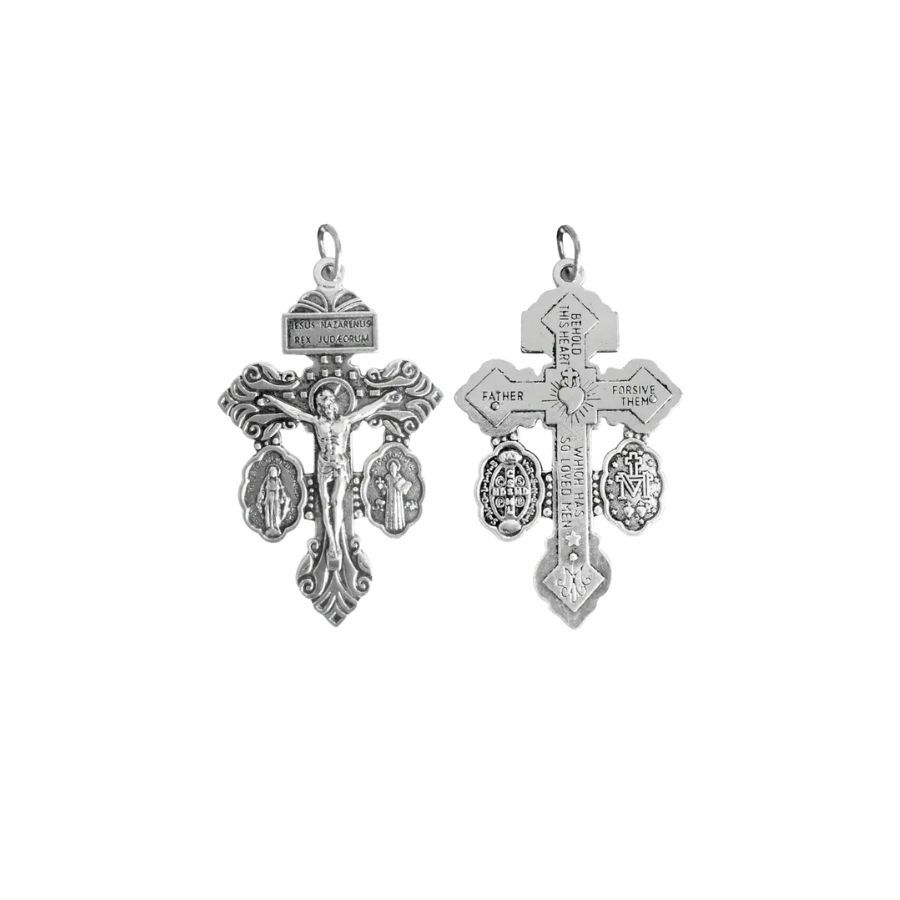 Stainless steel Pardon Crucifix/Chain set