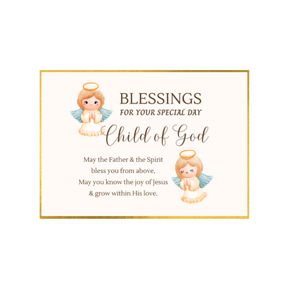 [PRE-ORDER] Child/Baby Blanket - Baptised in Christ/Child of God (Personalisation Available)