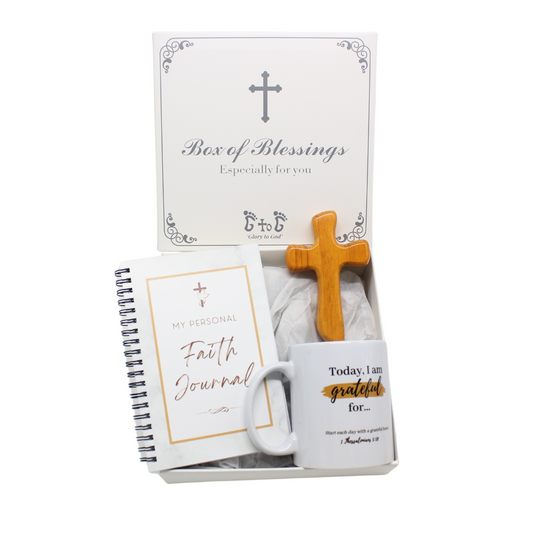 Faith Journal/Mug/Comfort cross set