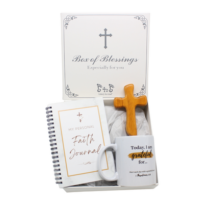 Faith Journal/Mug/Comfort cross set (Personalisation Available)
