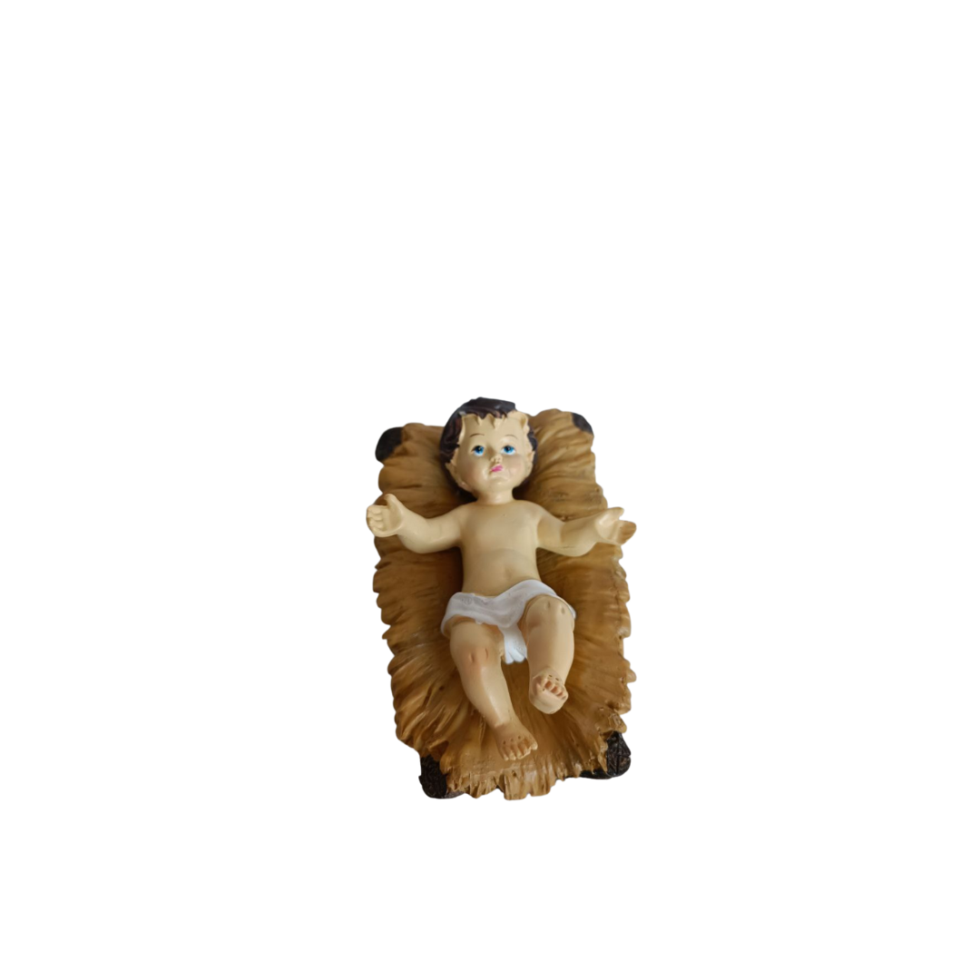 Christmas Polystone Nativity Crib Set 12"