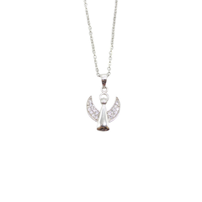 Silver Angel Pendant/Chain Set