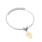 Stainless Steel Miraculous Medal Coil Wrap Bracelet (silver)