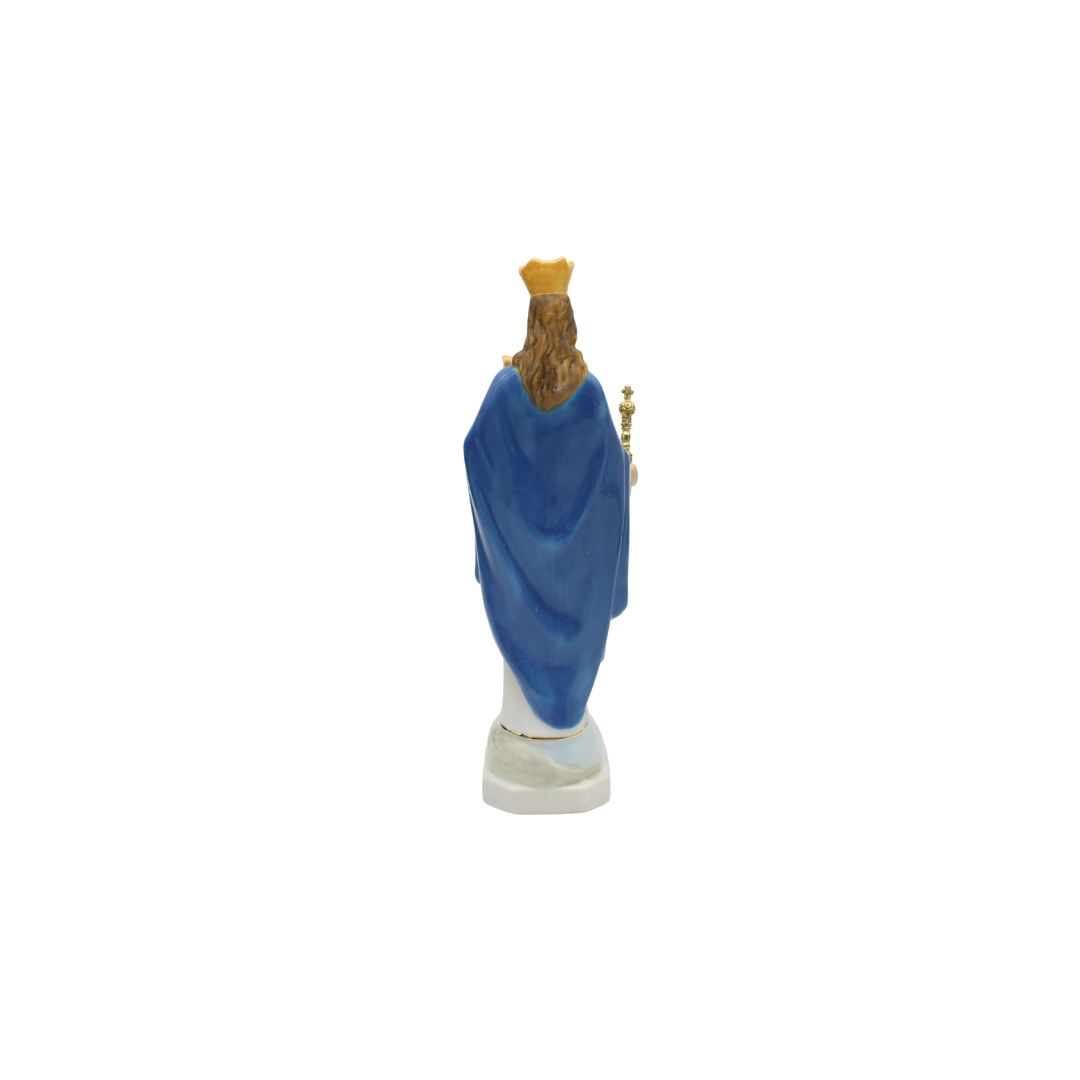 Our Lady Help of Christians Ceramic Statue - 17cm color