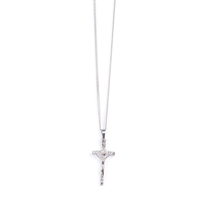 Stainless Steel Papal Crucifix/Chain