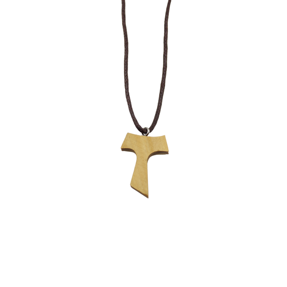 Wood Tau Cross/Chain