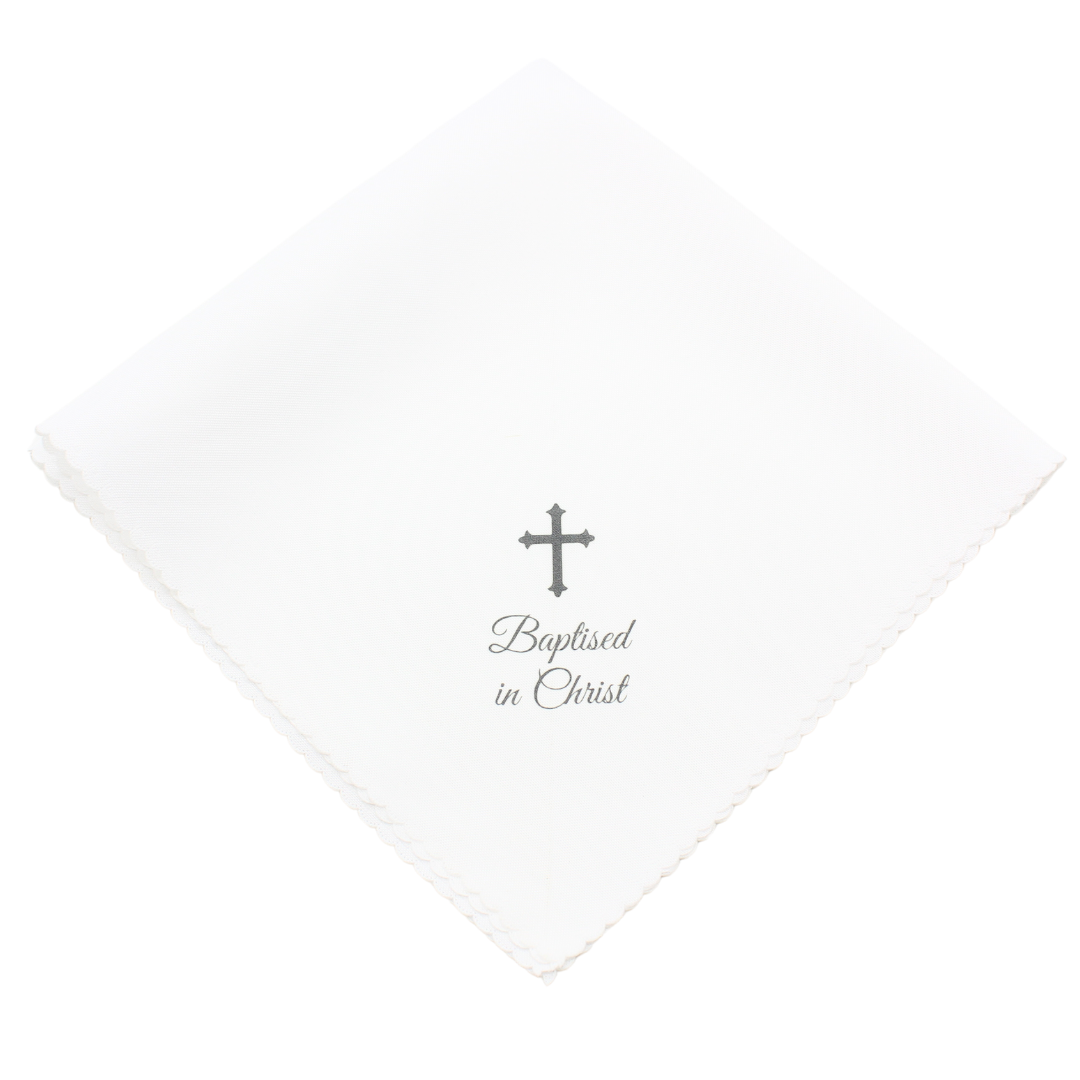 Personalised Baptism Candle /Cloth set