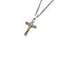 Stainless Steel St Benedict 4.5 cmCrucifix/Chain - Gold corpus