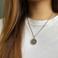 Stainless Steel St Benedict Medal /Chain set - Silver/Gold