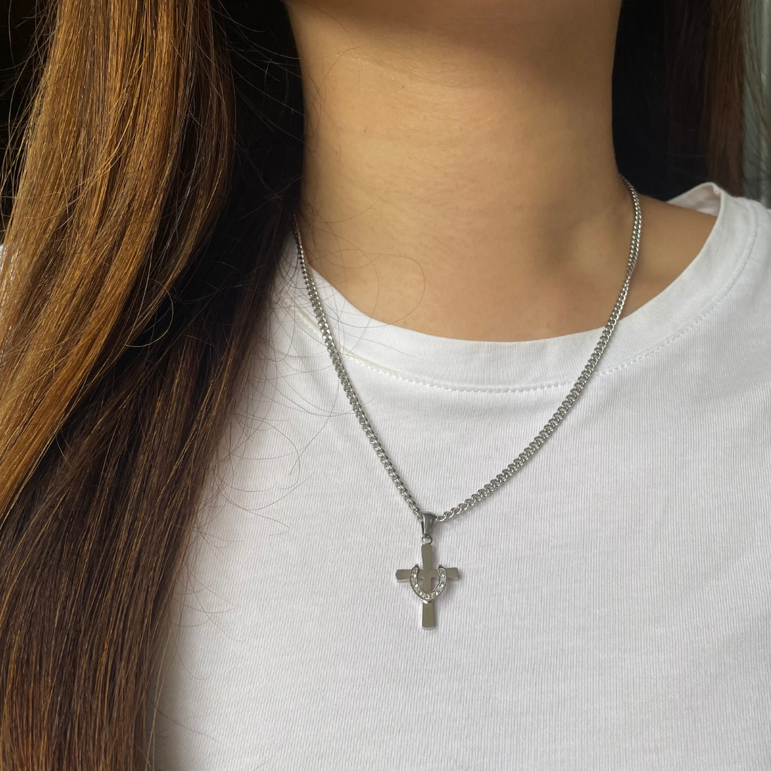 Stainless Steel Resurrection Cross/Chain