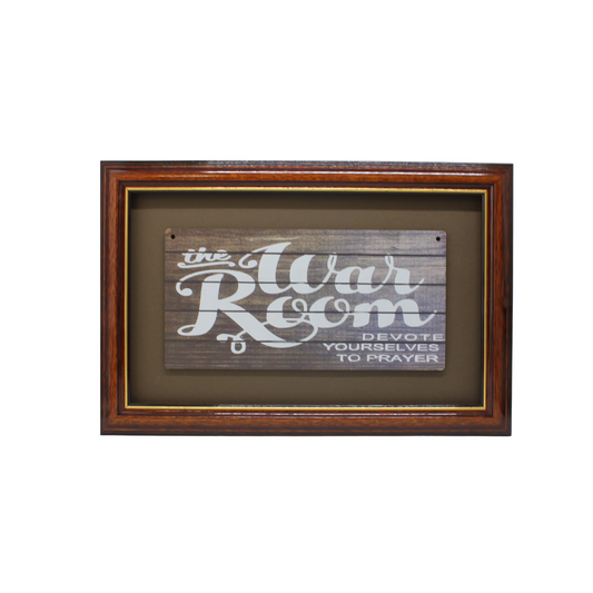 Wood Framed Picture - War Room