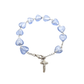 Glass Heart Shape Rosary Bracelet