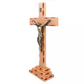 Wood Table Standing Crucifix - 35cm